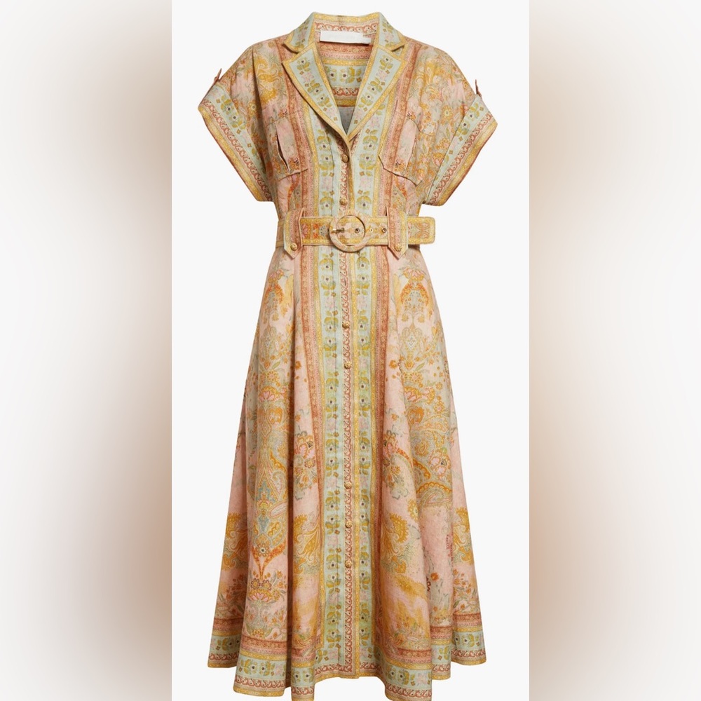 Zimmermann Acacia Midi Shirt Dress - Size 0